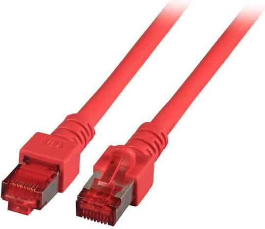 EFB S/FTP Cat.6 Gigabit Network Cable Ethernet 1m Red