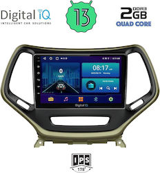Digital IQ Car-Audiosystem für Jeep Cherokee 2014> (Bluetooth/USB/AUX/WiFi/GPS/Android-Auto) mit Touchscreen 10"