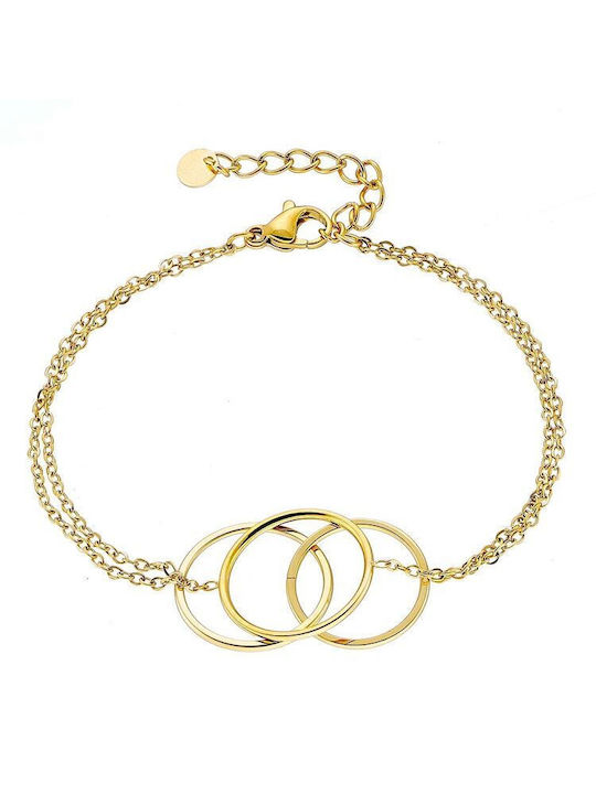 24k gold plated steel bracelet As26233