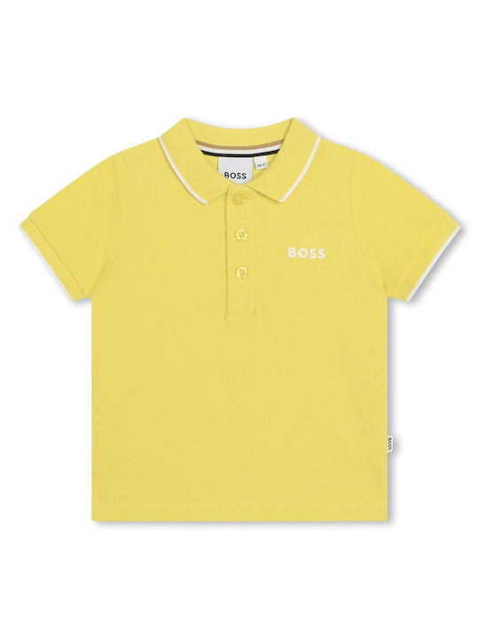 Hugo Boss Детско Polo Къс ръкав Жълт