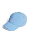 adidas Kids' Hat Jockey Fabric Embroidered Logo Lightweight Light Blue