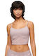 Women's Blouse Corset with Straps Purple