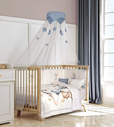 Greenwich Polo Club Baby Quilt 110x150cm White, Mint, Beige