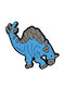 Charms Dekorative Clogs Sprüche Blauer Dino