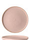 Lukanda Plate Shallow made of Porcelain Pink with Diameter 27cm 6pcs