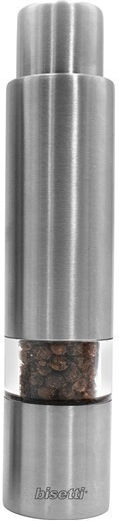 Bisetti Set Manual Râșnițe Condimente Inox în Culoare Argintiu 14.5cm 1buc