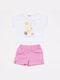 Trax Kids Set with Shorts Summer 2pcs White