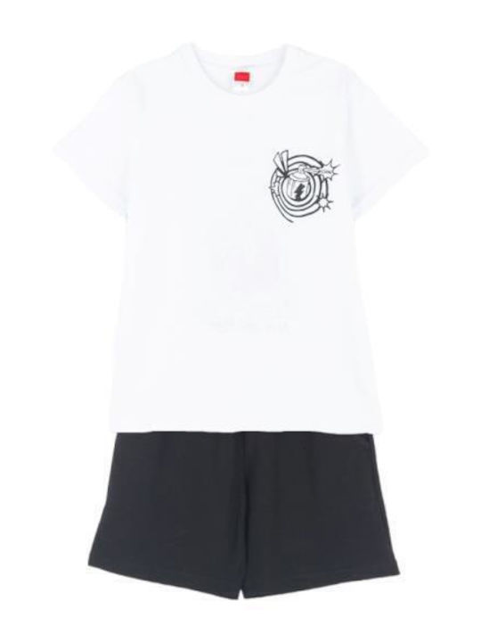 Joyce Kids Set with Shorts Summer 2pcs White