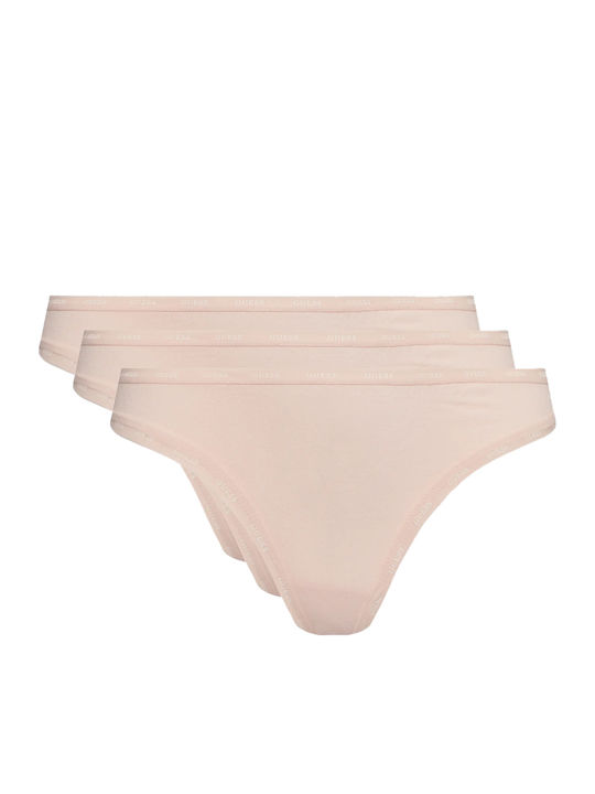 Guess Βαμβακερά Women's Slip 3Pack Multicolour