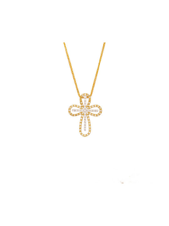 VRjewels Femeiesc Aur Cruce 14K