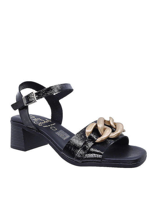 Oh My Sandals Damen Sandalen aus Veloursleder i...