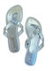 Frauen Flip Flops in Silber Farbe