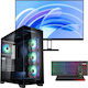 Vengeance Ragnarok V22 Gaming Desktop Computer Ryzen 5 5500 16GB DDR4 512GB SSD GeForce RTX 4060 No Operating System and Xiaomi A27i Monitor
