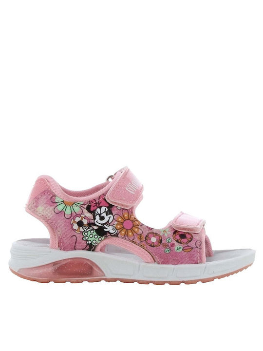 Disney Kinder Sandalen mit Klettverschluss & Lichtern Rosa