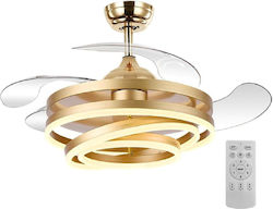 Powertech 106cm με Φως Διάφανος / Χρυσός HLL-0130 Powertech 106cm με Φως Διάφανος / Χρυσός HLL-0130
