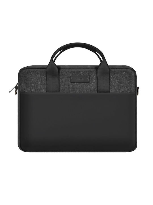 Wiwu Minimalist Pro Αδιάβροχη Τσάντα Ώμου / Χειρός για Laptop 14" σε Μαύρο χρώμα