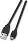 EFB USB 2.0 Cable USB-A male - mini USB-B male Μαύρο 0.5m K5250SW.0,5V2