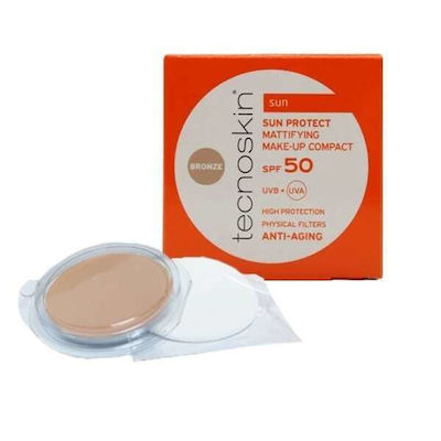 Tecnoskin Sun Protect Refill Αντηλιακή Πούδρα Προσώπου SPF50 με Χρώμα Bronze 10gr