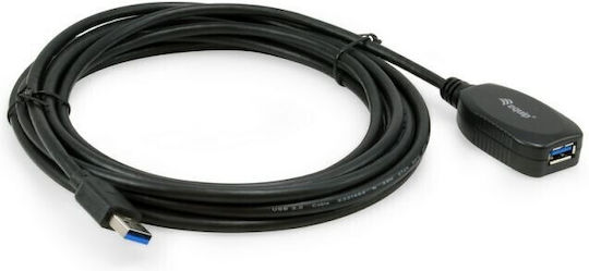 Equip USB 2.0 Kabel USB-A-Stecker - USB-A-Buchse Schwarz 5m 133346