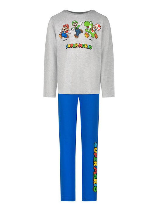 Super Mario Pijama pentru copii De bumbac GREY