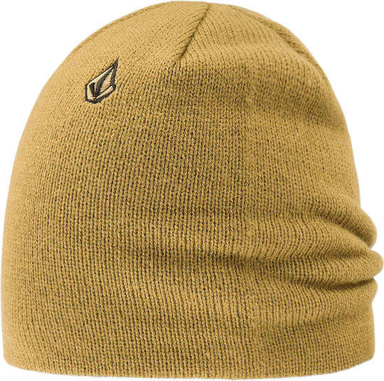 V.co Skull Beanie Ανδρικός Σκούφος Πλεκτός σε Χακί χρώμα