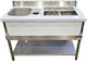 Lappas Μεταλλικό Bar Station με Διαστάσεις 120cmx70cmx85cm