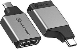 Alogic ULCDPMN-SGR USB-C Male to DisplayPort Female Alogic ULCDPMN-SGR USB-C Male to DisplayPort Female