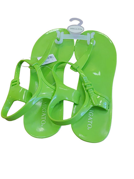 Frauen Flip Flops in Grün Farbe