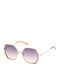 Guess Women's Sunglasses with Gold Metal Frame and Purple Gradient Lens GF0387/28U