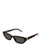 Ysl Women's Sunglasses with Brown Tartaruga Plastic Frame and Gray Lens SL M126 002