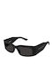 Balenciaga Unisex Sonnenbrille mit Schwarz Kunststoff Gestell und Schwarz Linse