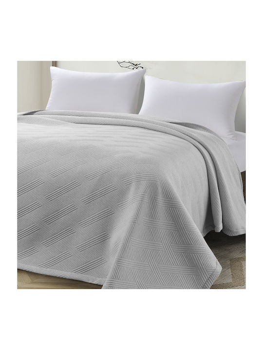 Beauty Home 11175 Blanket 100% cotton Queen 230x270cm. Grey