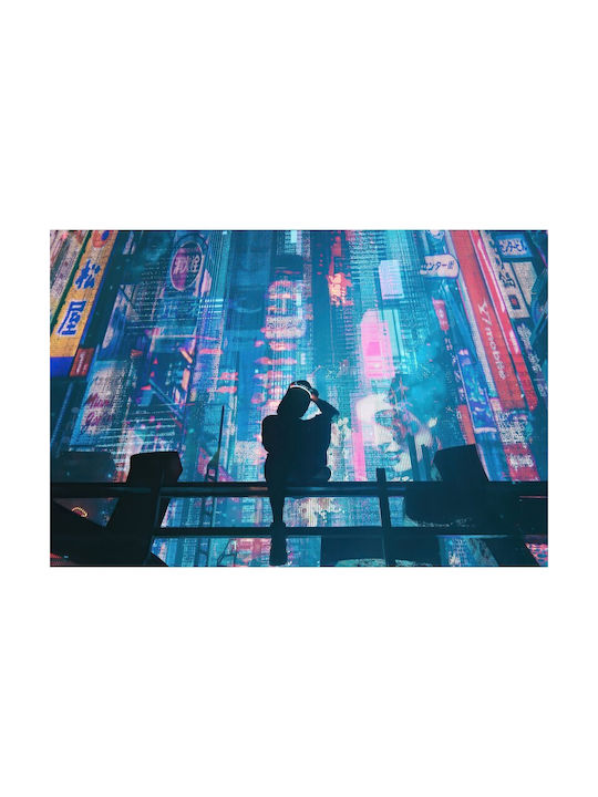 Αφίσα Longing Cyberpunk Neon Lights 90x61cm