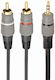 Cablexpert Καλώδιο Ήχου 3.5mm male - 2x RCA male Χρυσό 5m με Επίχρυσους Ακροδέκτες CCA-352-5M