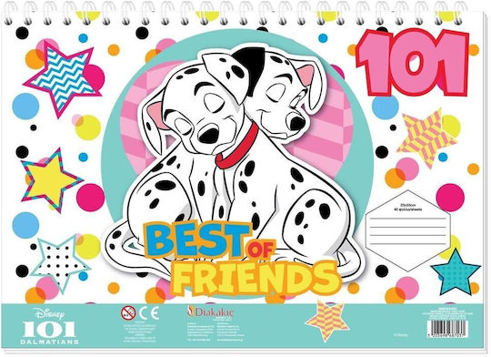 Diakakis Drawing Pad 101 Dalmatians 1pcs