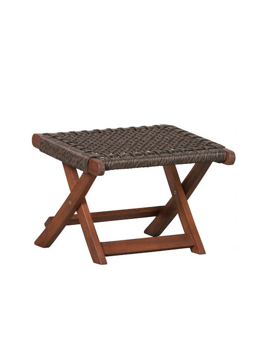 Hölzernes Gartenhocker Außeneinsatz Mesh Braune 41x57x57cm