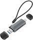 Conceptronic Card Reader USB 2.0 Type-C για SD/microSD