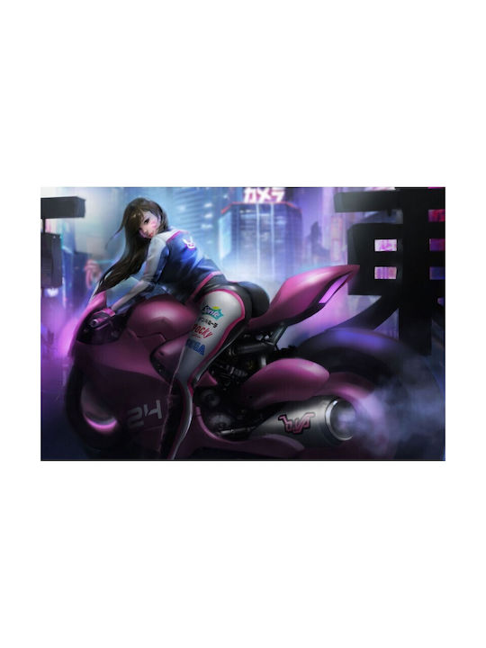 Poster Dva Overwatch Scifi Biker 90x61cm