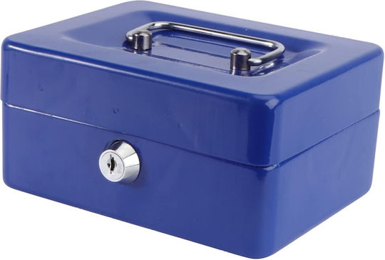 Kassenschrank mit Schloss ZT1XJ33QWS101ALBASTRU Blau