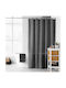Kipper Shower Curtain 180x200cm D.Grey