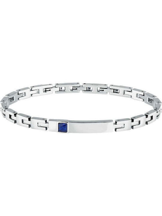 Morellato Herren Armband Kette Urban aus Stahl mit Zirkon