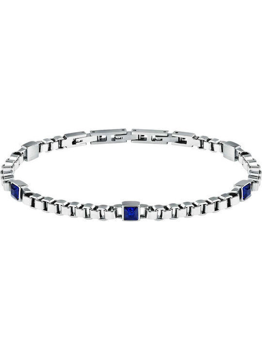 Morellato Herren Armband Kette Urban aus Stahl mit Zirkon