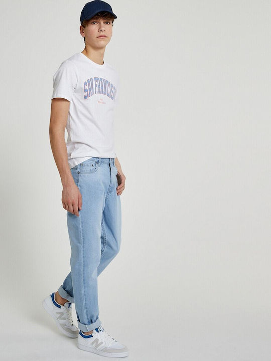 La Redoute Collections Pantaloni Blugi pentru Bărbați Regular Fit Albastru La Redoute Collections Pantaloni Blugi pentru Bărbați Regular Fit Albastru