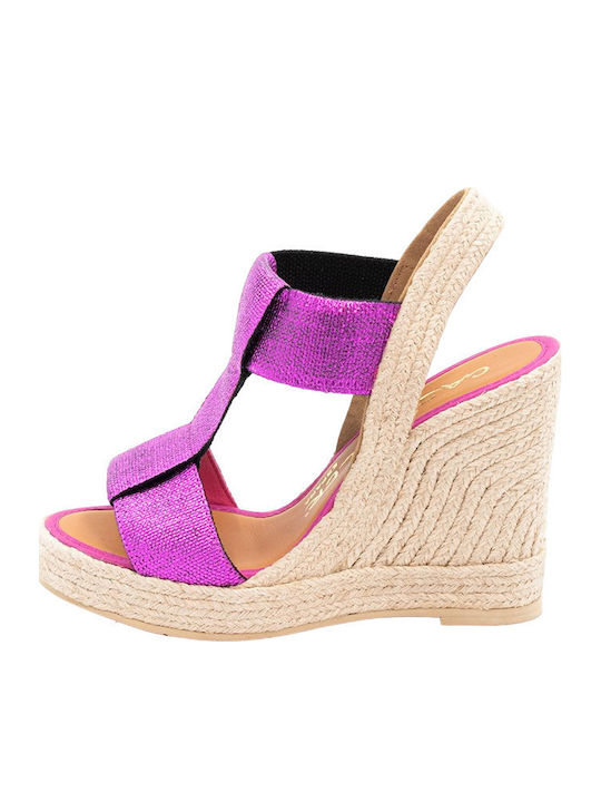 Damenplattformen Beige