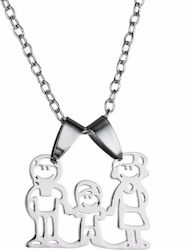 Best Friends My Family Pendant Lantisor Stainless Steel Med2008
