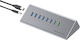 Conceptronic Hub 10 Porturi USB 3.0 cu Conectare USB-C Gri