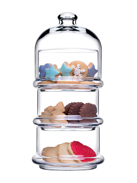 Pasabahce Glass Dessert Tower Stand with 3 Tiers Transparent Ø26cm