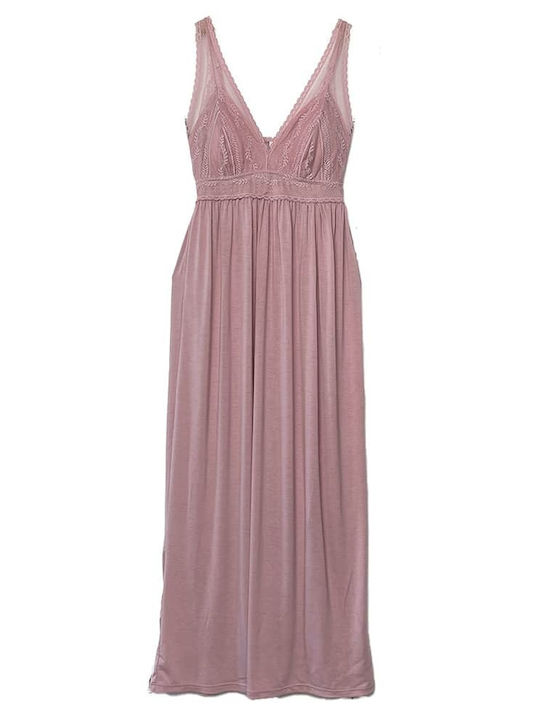 Fuanna Summer Women's Nightdress Rose