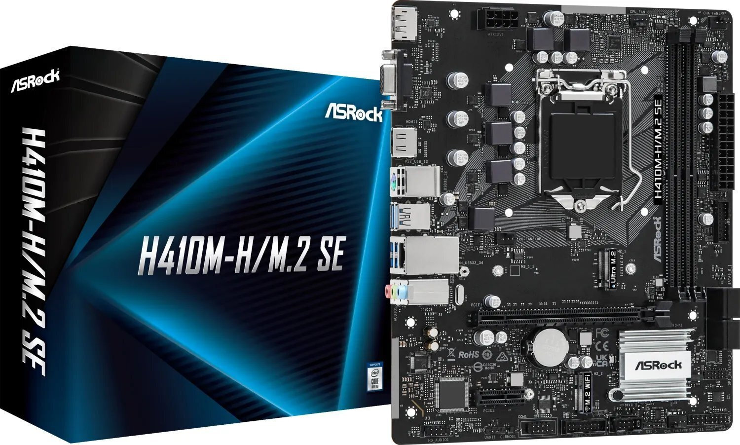 ASRock H410M-H/M.2 SE Motherboard Micro ATX με Intel 1151 Socket