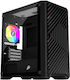 1STPLAYER Trilobite T5 Gaming Mini Tower Computer Case with Window Panel Black